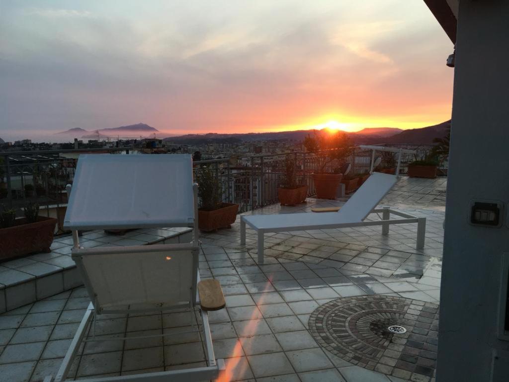Terrazza Morghen Panoramic Rooftop Neapel Exteriör bild